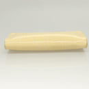 Salvatore Ferragamo Vala Chain Shoulder Bag Enamel Yellow Auth hk2804-5