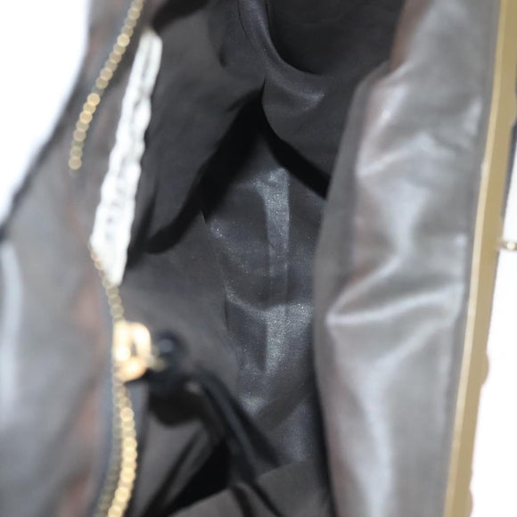 Miu Miu Shoulder Bag Cotton Black Auth hk2812
