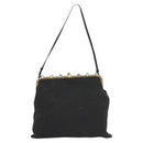 Miu Miu Shoulder Bag Cotton Black Auth hk2812-13