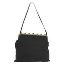 Miu Miu Shoulder Bag Cotton Black Auth hk2812-2