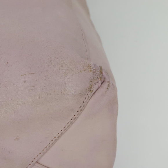 CELINE Horizontalkava Tote Bag Leather Pink Gold Auth hk2816