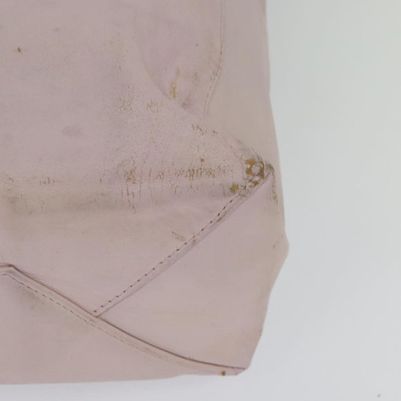 CELINE Horizontalkava Tote Bag Leather Pink Gold Auth hk2816