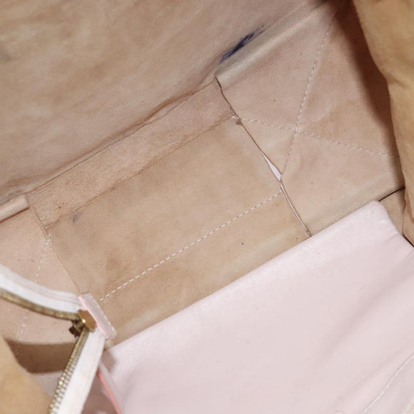 CELINE Horizontalkava Tote Bag Leather Pink Gold Auth hk2816