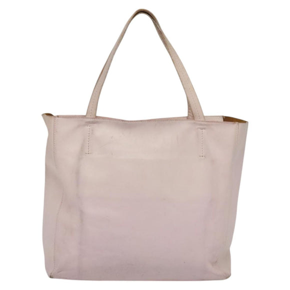 CELINE Horizontalkava Tote Bag Leather Pink Gold Auth hk2816