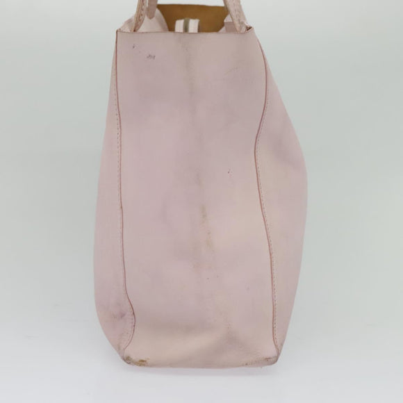 CELINE Horizontalkava Tote Bag Leather Pink Gold Auth hk2816