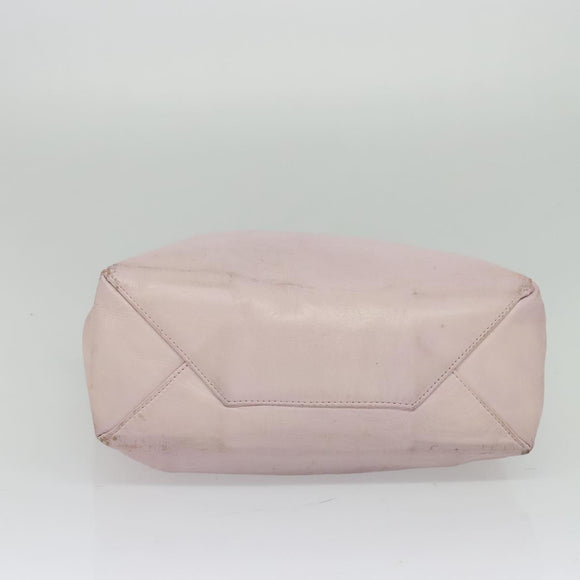 CELINE Horizontalkava Tote Bag Leather Pink Gold Auth hk2816