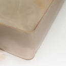 CHANEL Tote Bag Rubber Gray CC Auth hk2818-9