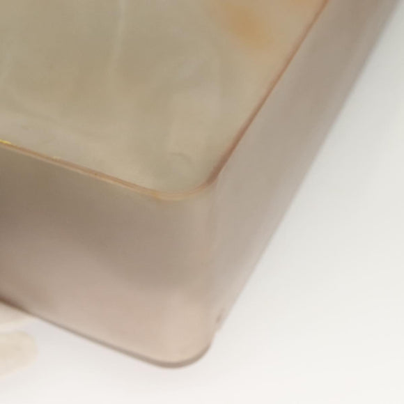 CHANEL Tote Bag Rubber Gray CC Auth hk2818