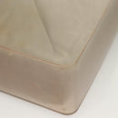 CHANEL Tote Bag Rubber Gray CC Auth hk2818-14