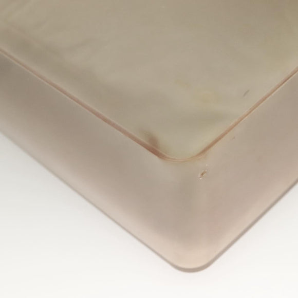 CHANEL Tote Bag Rubber Gray CC Auth hk2818