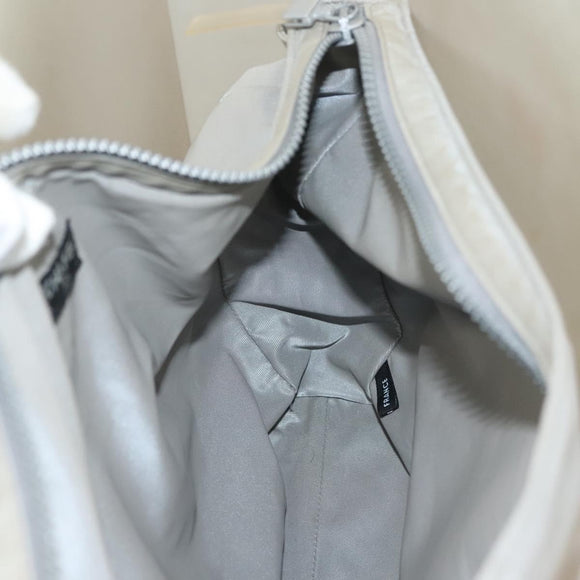 CHANEL Tote Bag Rubber Gray CC Auth hk2818