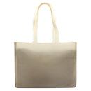 CHANEL Tote Bag Rubber Gray CC Auth hk2818-2