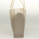 CHANEL Tote Bag Rubber Gray CC Auth hk2818-3