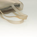 CHANEL Tote Bag Rubber Gray CC Auth hk2818-7