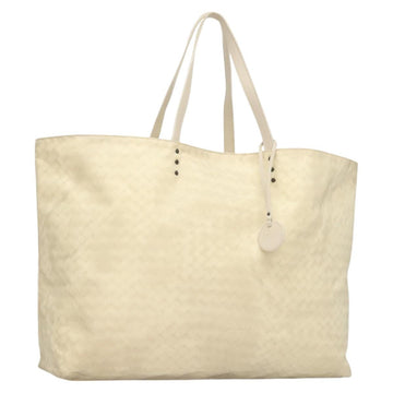 BOTTEGA VENETA Tote Bag Nylon White Auth hk2820