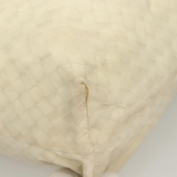 BOTTEGA VENETA Tragetasche Nylon Weiß Auth hk2820