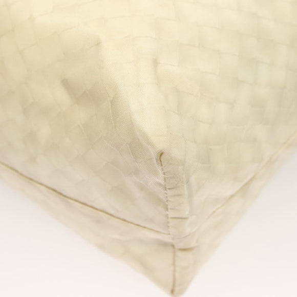 BOTTEGA VENETA Tote Bag Nylon White Auth hk2820