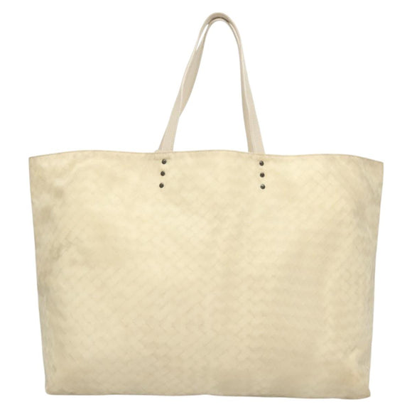 BOTTEGA VENETA Tragetasche Nylon Weiß Auth hk2820