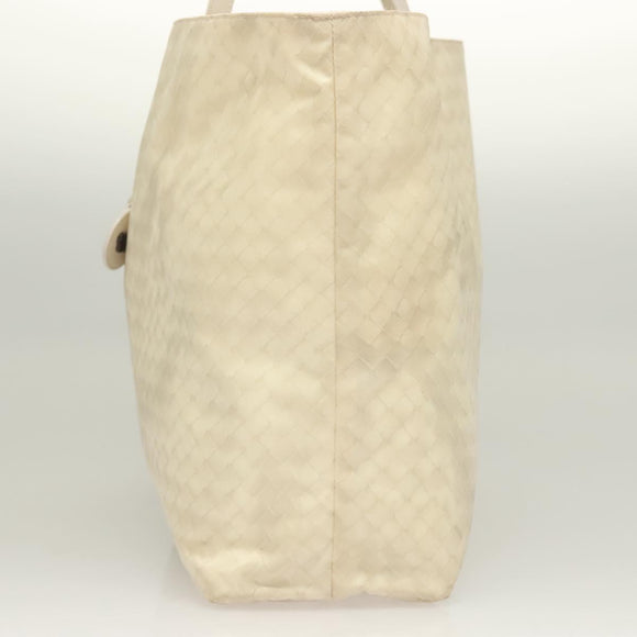 BOTTEGA VENETA Tragetasche Nylon Weiß Auth hk2820