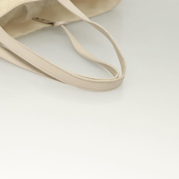 BOTTEGA VENETA Tote Bag Nylon White Auth hk2820