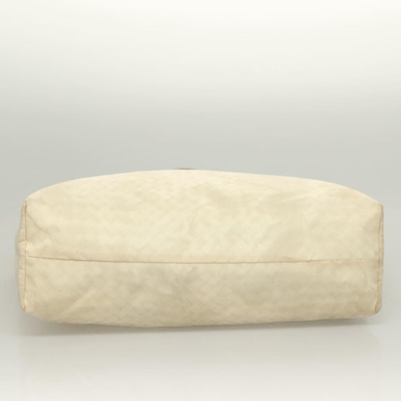 BOTTEGA VENETA Tote Bag Nylon White Auth hk2820