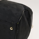 MCM Logogram Vicetos Boston Bag Nylon 2way Brown Gold Auth hk2824-12