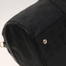 MCM Logogram Vicetos Boston Bag Nylon 2way Brown Gold Auth hk2824-13