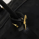 MCM Logogram Vicetos Boston Bag Nylon 2way Brown Gold Auth hk2824-15