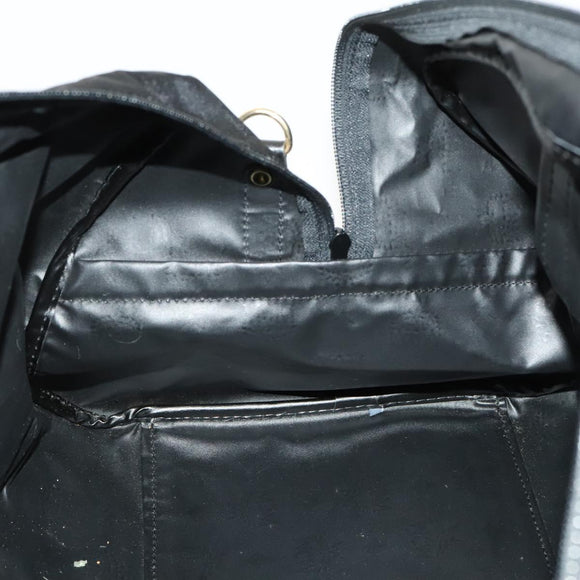 MCM Logogram Vicetos Boston Bag Nylon 2way Brown Gold Auth hk2824