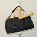 MCM Logogram Vicetos Boston Bag Nylon 2way Brown Gold Auth hk2824-22