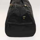 MCM Logogram Vicetos Boston Bag Nylon 2way Brown Gold Auth hk2824-4