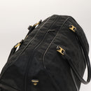 MCM Logogram Vicetos Boston Bag Nylon 2way Brown Gold Auth hk2824-6