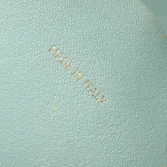 CELINE Horizontalkava Tote Bag Leather Red Light Blue Auth hk2827