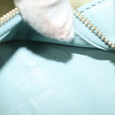 CELINE Horizontalkava Tote Bag Leather Red Light Blue Auth hk2827-21