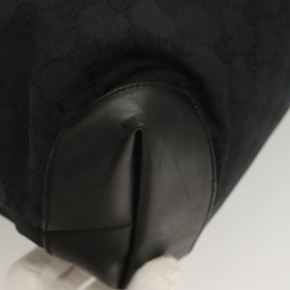 GUCCI GG Canvas Tote Bag Black 019 0401 Auth hk2842