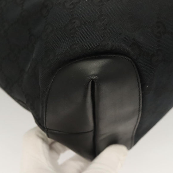 GUCCI GG Canvas Tote Bag Black 019 0401 Auth hk2842