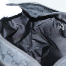GUCCI GG Canvas Tote Bag Black 019 0401 Auth hk2842-21