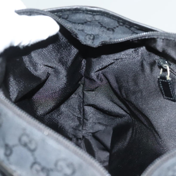GUCCI GG Canvas Tote Bag Black 019 0401 Auth hk2842
