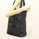 GUCCI GG Canvas Tote Bag Black 019 0401 Auth hk2842-24