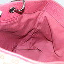 GUCCI GG Canvas Tote Bag Beige Silver 120836 Auth hk2844-16