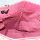 GUCCI GG Canvas Tote Bag Beige Silver 120836 Auth hk2844-17