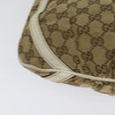GUCCI GG Canvas Abbey Shoulder Bag Beige Gold 203257 Auth hk2845-15