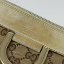 GUCCI GG Canvas Abbey Shoulder Bag Beige Gold 203257 Auth hk2845-10