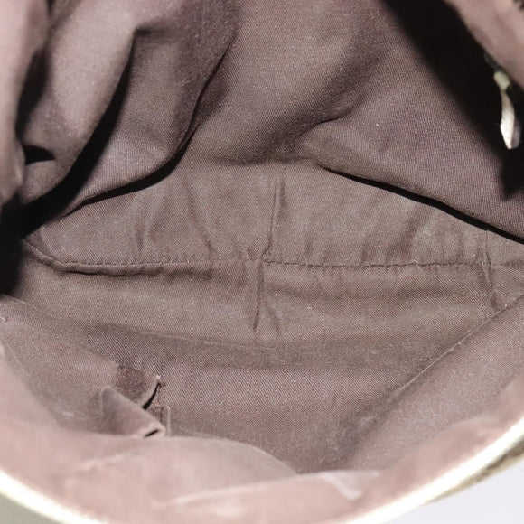 GUCCI GG Canvas Abbey Shoulder Bag Beige Gold 203257 Auth hk2845