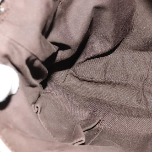 GUCCI GG Canvas Abbey Shoulder Bag Beige Gold 203257 Auth hk2845