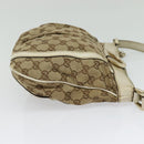 GUCCI GG Canvas Abbey Shoulder Bag Beige Gold 203257 Auth hk2845-4