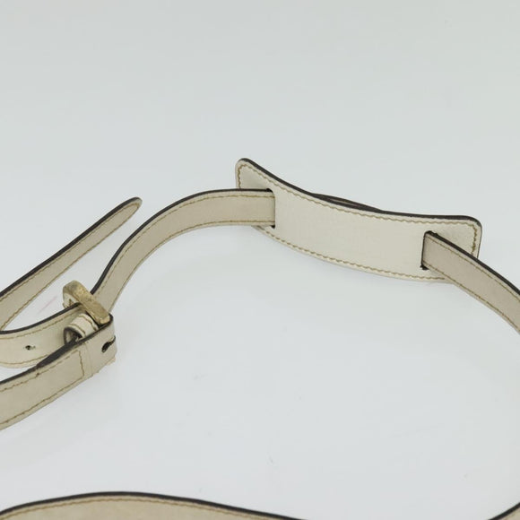 GUCCI GG Canvas Abbey Shoulder Bag Beige Gold 203257 Auth hk2845