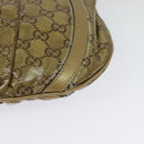 GUCCI GG Crystal Shoulder Bag Gold 203257 Auth hk2846-13