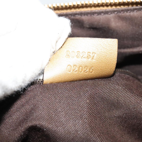 GUCCI GG Crystal Shoulder Bag Gold 203257 Auth hk2846