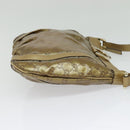 GUCCI GG Crystal Shoulder Bag Gold 203257 Auth hk2846-4